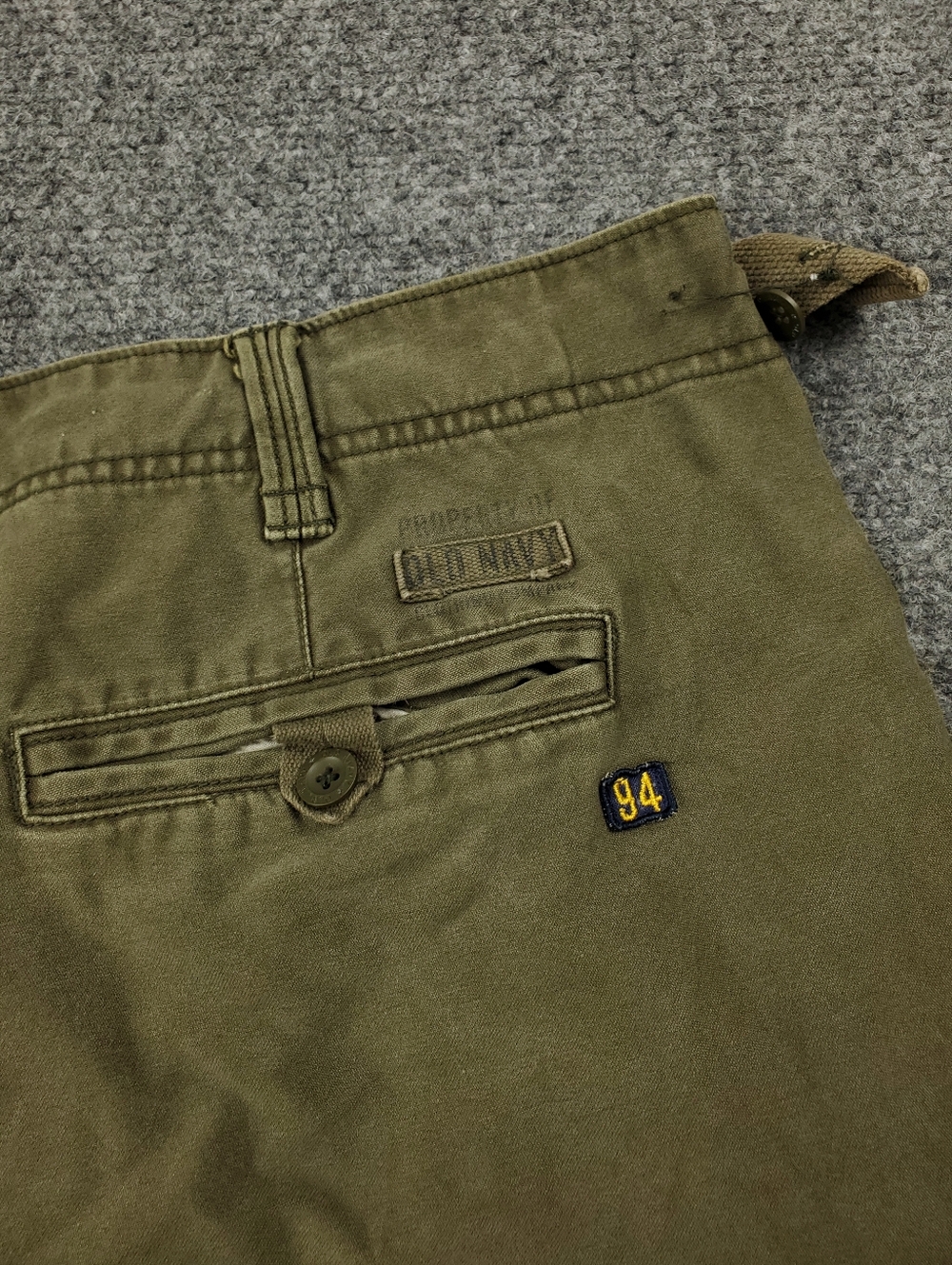 Vintage Y2K 2003 Old Navy Cargo Pants 42x32 Baggy Loose Fit Paratrooper Military - Picture 12 of 14